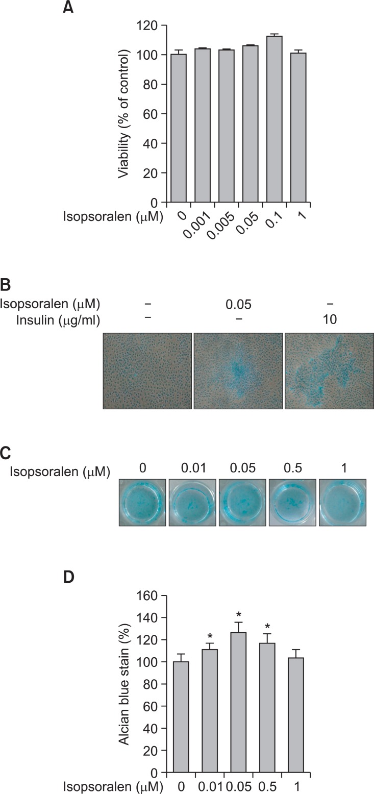 Isopsoralen Induces Differentiation Of Prechondrogenic Atdc Cells Via