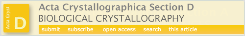 Logo of Acta Crystallographica Section D: Biological Crystallography