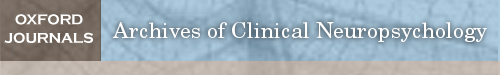 Archives of Clinical Neuropsychology logo