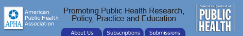 American Journal of Public Health and the Nation's Health logo