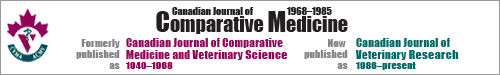 Canadian Journal of Comparative Medicine logo