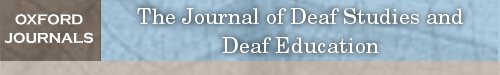 The Journal of Deaf Studies and Deaf Education logo