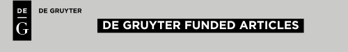 De Gruyter Funded Articles logo