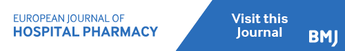 European Journal of Hospital Pharmacy logo