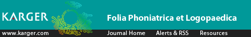 Folia Phoniatrica et Logopaedica logo