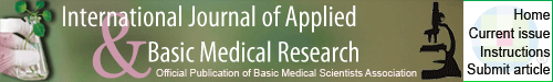 International Journal of Applied and Basic Medical Research logo