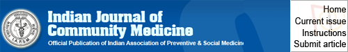 Indian Journal of Community Medicine: Official Publication of Indian Association of Preventive & Social Medicine logo