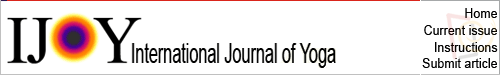 International Journal of Yoga logo