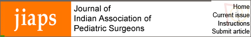 Journal of Indian Association of Pediatric Surgeons logo