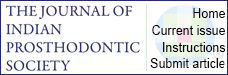 The Journal of the Indian Prosthodontic Society logo