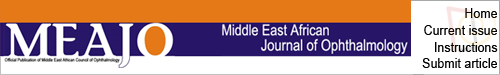 Middle East African Journal of Ophthalmology logo