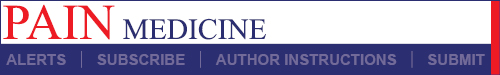 Pain Medicine: The Official Journal of the American Academy of Pain Medicine logo