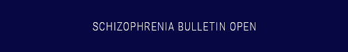 Schizophrenia Bulletin Open logo