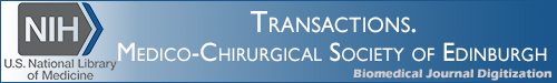 Transactions. Medico-Chirurgical Society of Edinburgh logo