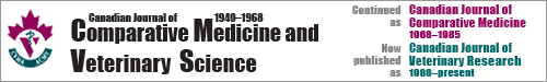 Canadian Journal of Comparative Medicine and Veterinary Science logo