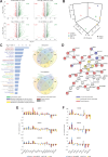 Figure 3. Deciphering of the molecular processes induced by HDACi LAK31 in urological malignancies. A, Volcano plots of transcriptional changes upon LAK31 treatment in comparison with the DMSO solvent control in 2102EP, VM-CUB-1, Caki-1, and DU-145, acquired by RNA-seq (FC - log2 2 is shown in red; FC log2 2 is shown in green). The number of up-/downregulated genes is given in each plot. B, A PCA illustrating the changes in transcription upon LAK31 treatment in comparison with the DMSO control. C, DAVID analysis and Venn diagrams for commonly up- and downregulated genes of cell lines all four tumor entities (2102EP, VM-CUB-1, Caki-1, and DU-145) after LAK31 treatment. 190 genes were commonly upregulated (log2 FC > 2), whereas 6 were commonly downregulated (FC - log2 2). D, STRING interaction analysis of commonly upregulated genes in 2102EP, VM-CUB-1, Caki-1, and DU-145 upon LAK31 treatment compared with the solvent control. E, qRT-PCR validation gene expression panel of the three most potent novel HDACi (KSK64, LAK31, and MPK409) in GCT cell lines TCam-2 (blue), 2102EP (red), GCT-72 (gray), and JAR (yellow). F, qRT-PCR analysis of a gene expression panel of key players of BETi in GCT cell lines treated with the three most potent novel BETi (ASK44, ASK58, and ASK62).