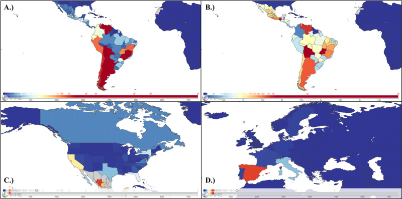 World Maps Summarizing Chagas Disease Prevalence