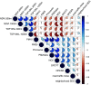 Figure 2 is a schematic representation showing Spearman correlations.