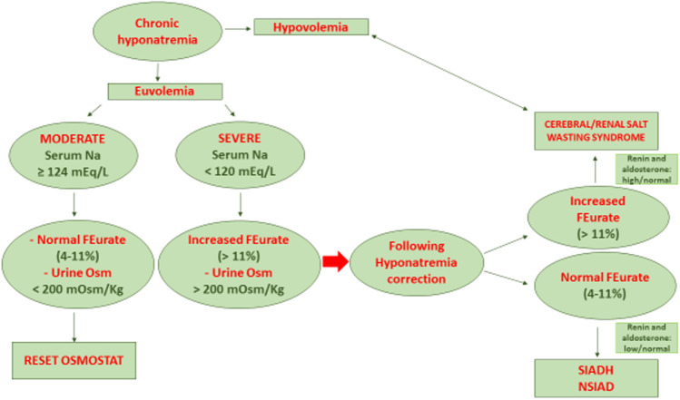 Differential diagnosis between syndrome of inappropriate antidiuretic ...