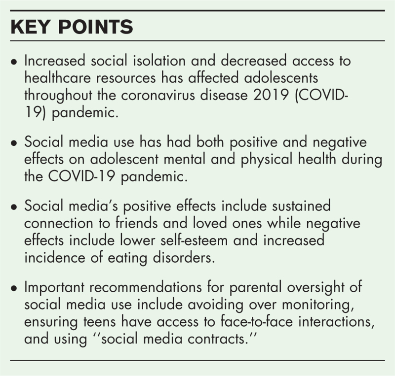 Impact of COVID-19 on adolescent health and use of social media - PMC