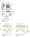 Figure 4. Camizestrant has superior in vivo activity to fulvestrant in ESR1wt and ESR1m PDX models (2). A, Characteristics of ER+ breast cancer models used. B, Change in ER pathway gene activation after treatment, expressed as change in ER pathway gene score and in cell-cycle G1–S checkpoint genes. See Supplementary Methods for details. Statistical analysis comparing fulvestrant and camizestrant was done using one-way analysis of covariance (n ≥ 4 animals per group). Models shown in bold (x-axis) are fulvestrant sensitive; those in regular type are fulvestrant resistant. ***, P < 0.001; ****, P < 0.0001. Amp, amplification; CCND1, cyclin D1; Del, deletion; MET, metastasis; Mut, mutation; PIK3CA, phosphatidylinositol 3-kinase subunit α; PR, progesterone receptor; PRIM, primary; RESIST, resistant; RB1, retinoblastoma gene; SENS, sensitive. Patient treatment reported: Be, bevacizumab; Ch, chemotherapy; E, exemestane; Ev, everolimus; F, fulvestrant; I, investigational; L, letrozole, T, tamoxifen; X, radiotherapy.