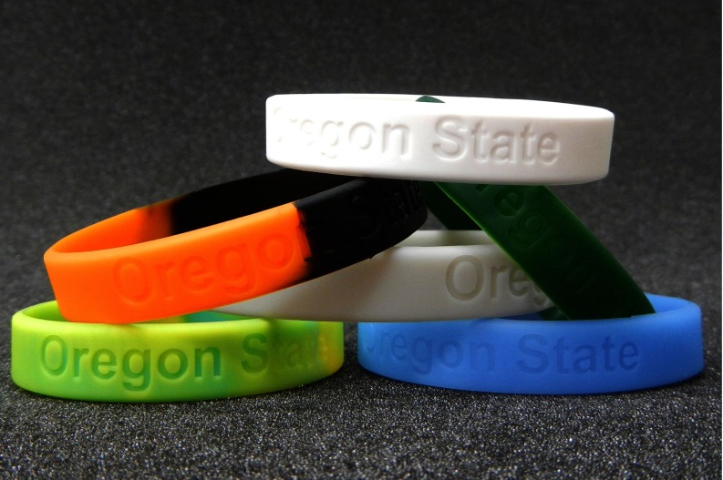 Photograph of silicone wristbands