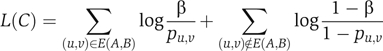 Detecting dense subgraphs using maximum likelihood scoring