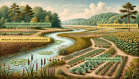 Generalized view of the domesticated landscape of eastern North America.