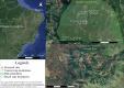 Maps of the research sites and the locations of the camera-trap installations.