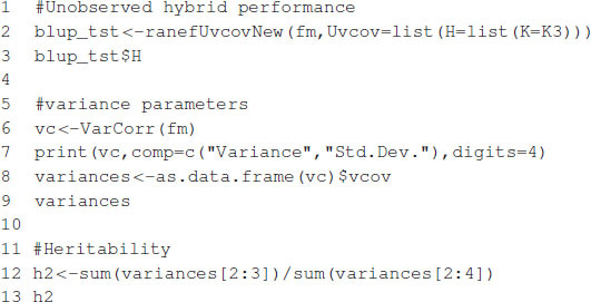 Box 8. Predicting hybrid’s performance.