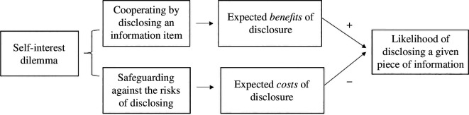 Overview of the disclosure-outcomes management model.