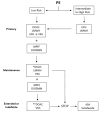 Algorithm of anticoagulation options for patients with PE