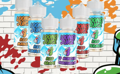 Photograph of bottles of e-liquid