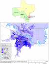Map of the Brownsville/Matamoros area