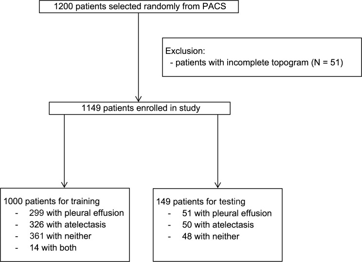 Patient inclusion and exclusion flowchart. PACS = picture archiving and communication system.