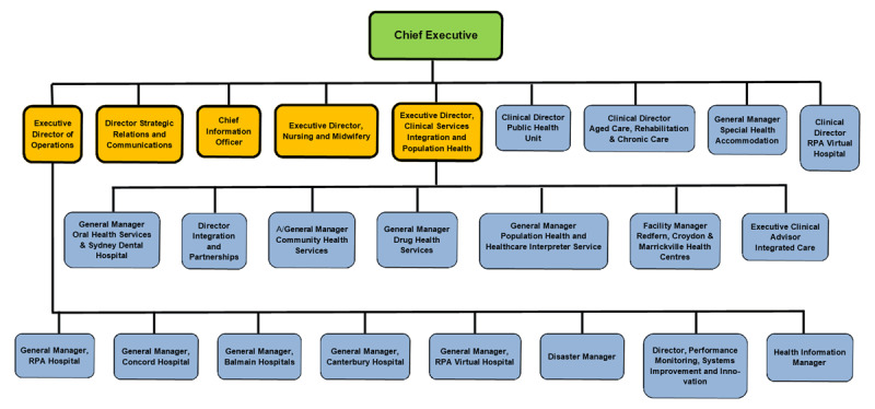 Governance and Context – Sydney Local Health District Senior Management