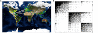 (A) Spreading over the airline network with Mexico City as starting node (red)