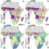 Figure 1: Diarrhea mortality rates in children under 5 in 2000 and
2015