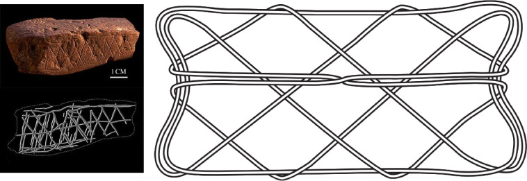 Net-like diamond patterns are common themes in prehistoric art