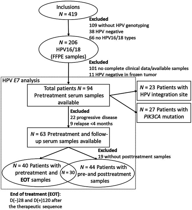 Figure 1. Workflow diagram for patient selection and ctDNA analysis.