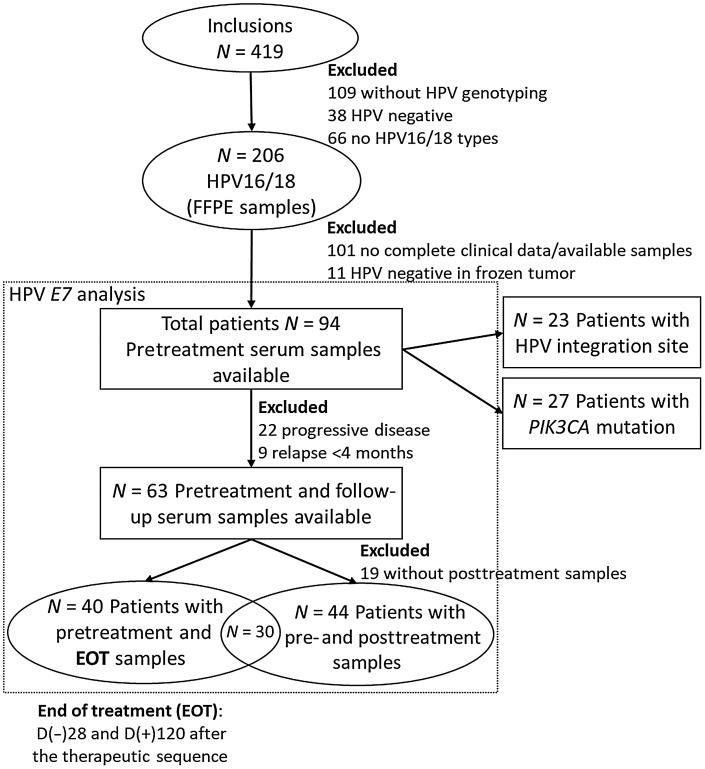 Figure 1. Workflow diagram for patient selection and ctDNA analysis.