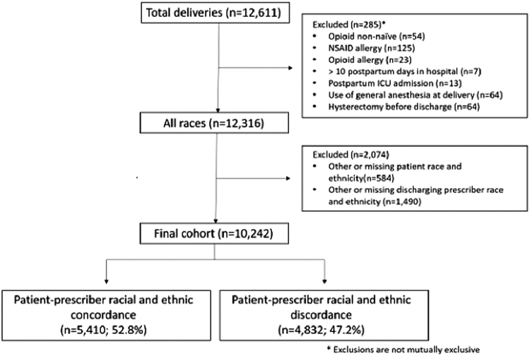 Association Between Patient-Prescriber Racial and Ethnic Concordance and Postpartum Pain and Opioid Prescribing