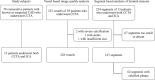 Flowchart of patient selection. Of the 58 patients included, 13
underwent invasive coronary angiography (ICA). Vessel-based image quality
analysis was performed in 228 vessels of the 58 patients. Segment-based
analysis of stenosis grades was performed in 167 segments of 13 patients who
underwent both coronary CT angiography (CCTA) and ICA. CAD = coronary artery
disease.