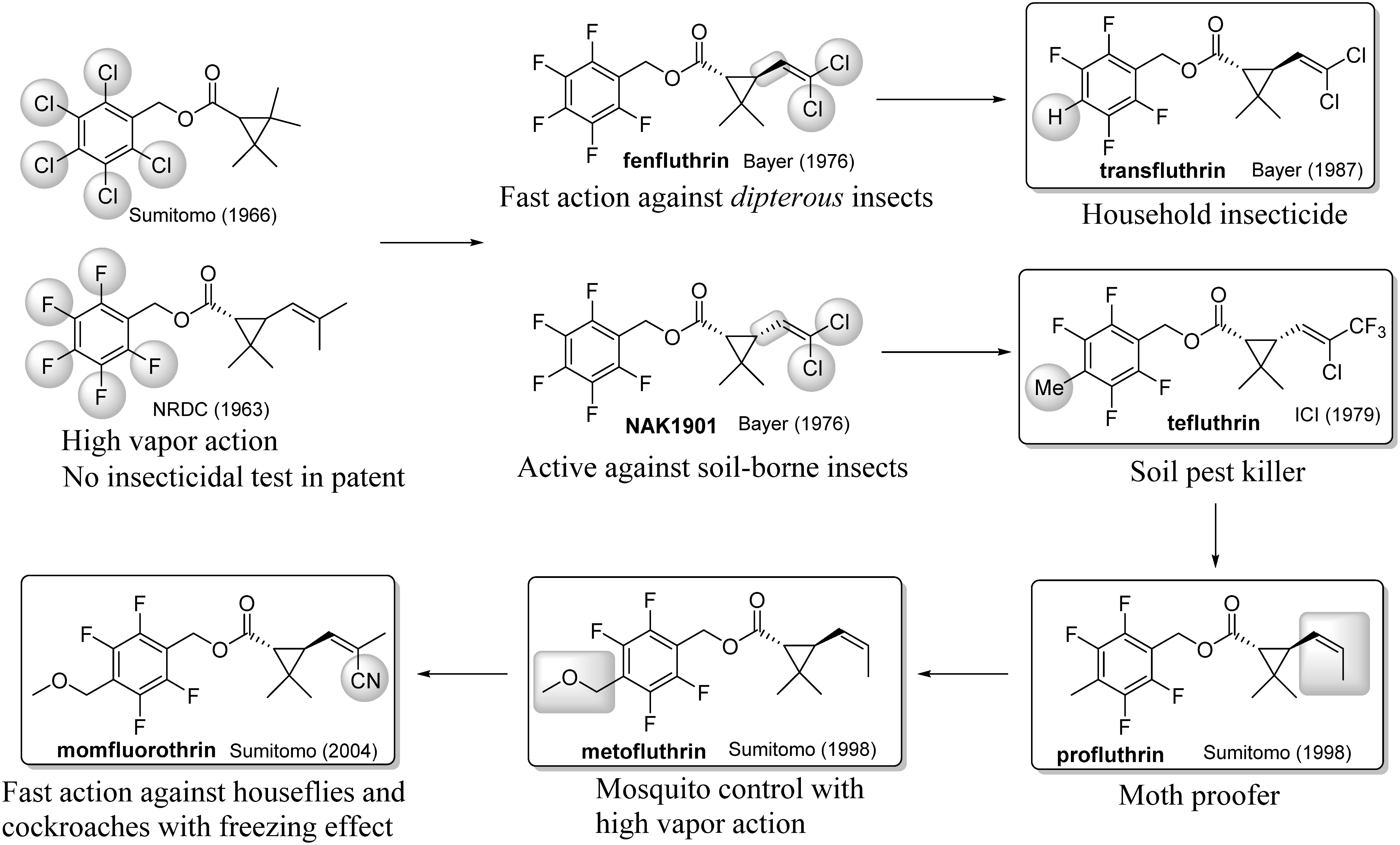 Fig. 10. Polyfluorobenzyl ester pyrethroid.