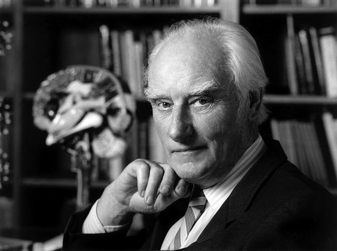 Francis Crick in his office.