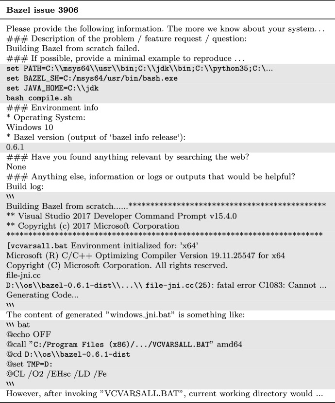 Detecting non-natural language artifacts for de-noising bug reports - PMC