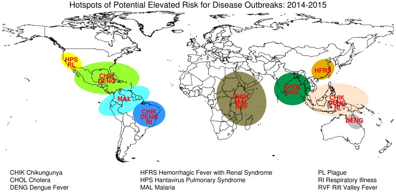 Potential Infectious Disease Risks Associated with El Nino in 2014-2015.