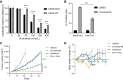 Figure 1. Effect of onvansertib monotherapy and in combination with irinotecan in colorectal cancer preclinical models. A, Isogenic KRAS MUT and KRAS WT DLD1 cells were treated at the indicated concentrations of onvansertib for 72 hours. Bar graph (mean ± SEM, n = 3) represents relative viability to DMSO for each cell line. B, KRAS MUT and KRAS WT DLD1 cells were treated for 24 hours with DMSO or 100 nmol/L onvansertib. Bar graph (mean ±SEM, n = 3) represents the percentage of mitotic cells measured by flow cytometry (positive staining for phospho-H3 Ser28). Data analyzed by two-way ANOVA using Šídák multiple comparisons test. C and D, BALB/c nude mice inoculated with HCT116 cells were treated with vehicle, onvansertib, irinotecan, or the combination for 42 days. C, Mean tumor volumes ± SEM, n = 7–8/group. Tumor volumes were compared at day 42 using a one-way ANOVA with Tukey multiple comparison tests. D, Mean ± SEM body weight changes from baseline. *** and **** indicate P ≤ 0.001 and 0.0001, respectively.
