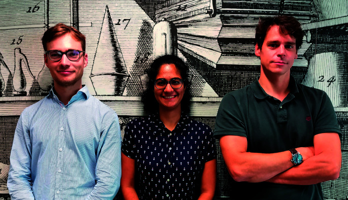 From left to right: Julien Devos, Meera A. Shah and Michiel Dusselier