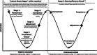 W-shaped culture shock conceptual framework, with descriptions of each stage
